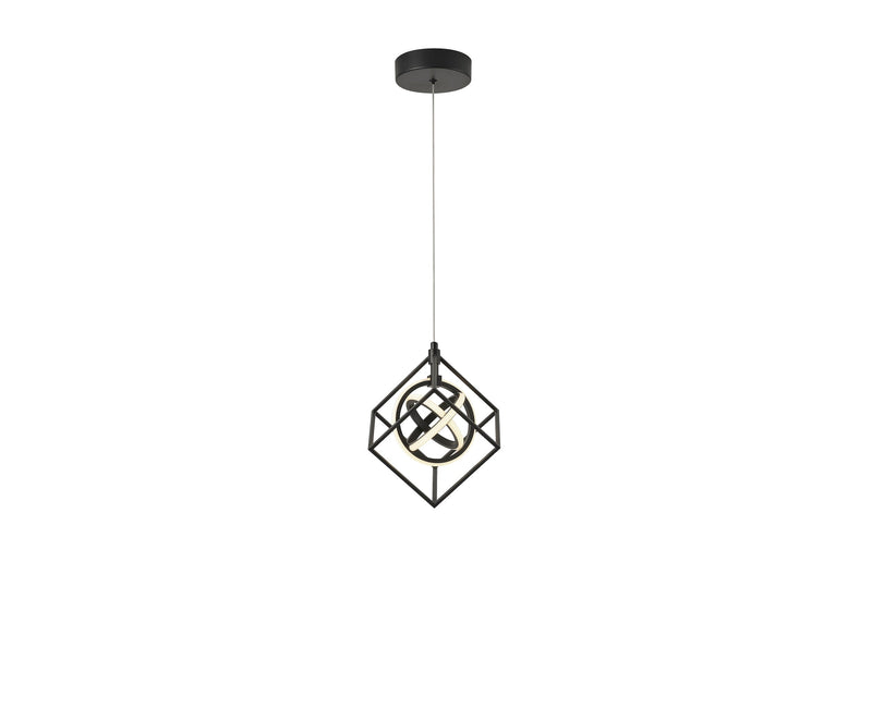 Tulip Collection Integrated LED Pendant, Matte Black