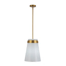 Dahlia 1 Light Pendant 12", Brushed Brass - AC10640BR