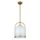 Dahlia 1 Light Pendant 11.5", Brushed Brass - AC10650BR