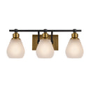 Nelson Collection 3-Light Bathroom Brass & Black