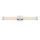 Positano - 2-Light Bathroom Vanity Light - Clear Glass/Polished Nickel