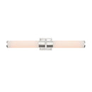 Positano - 2-Light Bathroom Vanity Light - White Glass/Polished Nickel