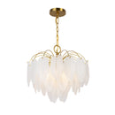 Alessia Collection 4-Light Chandelier Brushed Brass
