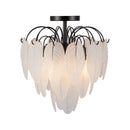 Alessia 4 Light Semi Flush Mount, Black - AC11785BK