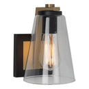 Treviso Collection wall Light, Black & Brass - AC11791BB