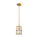 Burford Collection 1-Light Pendant Brass & Black