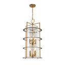 Burford Collection 8-Light Chandelier Brass & Black