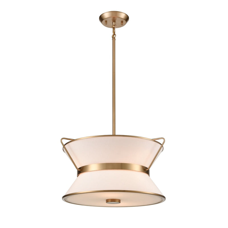 Layla Pendant 17" Diameter Brushed Brass