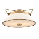 Layla Semi Flushmount Brushed Brass