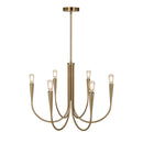 Bronte Collection 6-Light Chandelier Brass