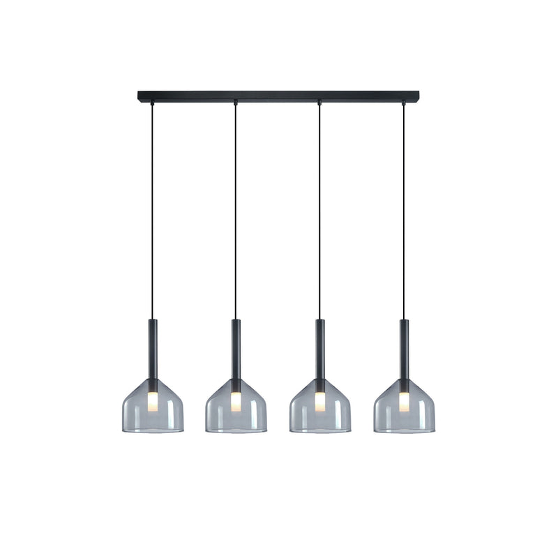 Kali Collection 4-Light Island/Pool Table Black