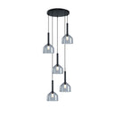 Kali Collection 5-Light Chandelier Black