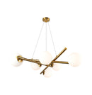 Modena - 6-Light Chandelier - Plated Brushed Brass
