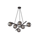 Modena Collection 6-Light Chandelier Black