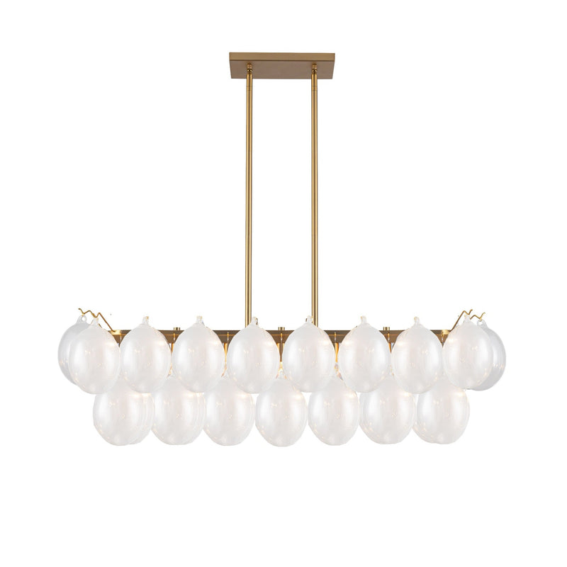 Globo Collection 8-Light Island/Pool Table Brass
