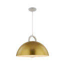 Pantheon - 1-Light Pendant - 19.5" - Gold/White