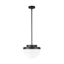 Dahlia 1 Light Pendant 12", Black - AC12010BK
