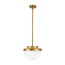 Dahlia 1 Light Pendant 12", Brushed Brass - AC12010BR