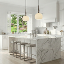 Kate 1 Light Pendant 10", Brushed Brass - AC12110BR