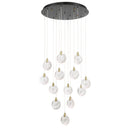 Snowflake 13 Light Integrated LED Chandelier, Satin Brass - AC12153BB
