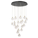 Snowflake 20 Light Integrated LED Chandelier, Satin Brass - AC12155BB