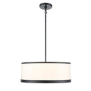 High Street 4 Light Chandelier 18", Black - AC12162BK