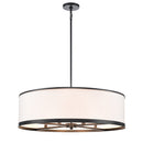 High Street 8 Light Island Light 30", Black - AC12165BK