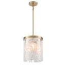 Skye 3 Light Pendant 10", Brass with Wispy White Murano Style Glass - AC12170BR