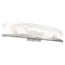 Skye 4 Light Bathroom Vanity, Brushed Nickel with Wispy White Murano Style Glass - AC12174BN