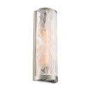 Skye 2 Light Wall Sconce, Brushed Nickel with Wispy White Murano Style Glass - AC12177BN