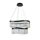 Jules Integrated LED Chandelier 25", Black - AC12201BK