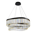 Jules Integrated LED Chandelier 31", Black - AC12202BK