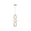 Cyra Collection 1-Light Triple Shade Pendant Brass