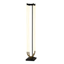 Cascata Integrated LED Floor Lamp, Black and Brushed Brass - AC6816BK