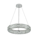 Elegance Integrated LED Chandelier 24", Chrome with Crystal Glassware - AC6921PN