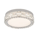 Elegance Integrated LED Flush Mount 20", Chrome with Crystal Glassware - AC6926PN