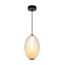 Celeste Integrated LED Pendant 10", White with Diamond Glassware - AC6941WH