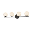 FORMA 24W LED Vanity 4lt Black - AC6964BK
