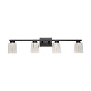 Dalton Collection 4-Light Bathroom Vanity Fixture Black