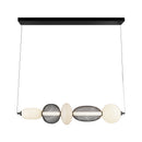 Ace Integrated LED Island Light, Black with White Opal Glassware - AC7462BK