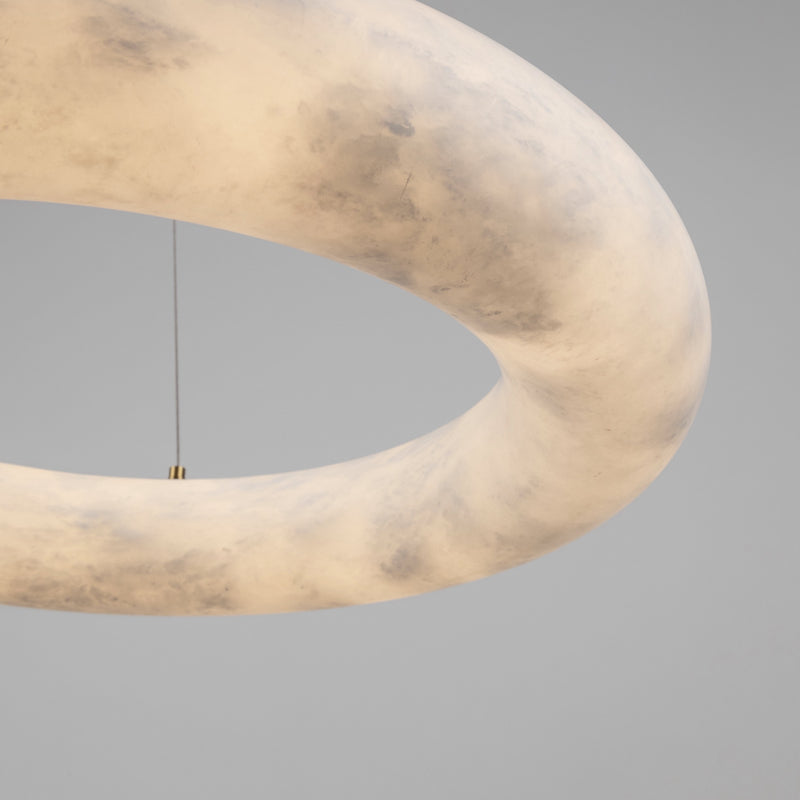 Camila 19" LED Pendant with Alabaster - AC7468BR