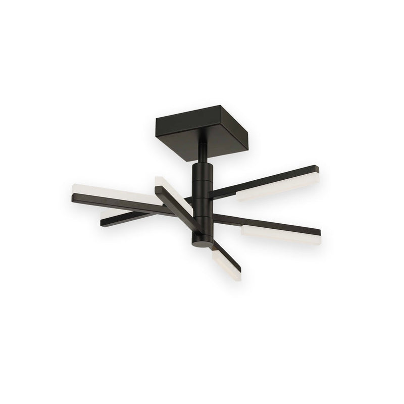 Stix - LED Semi-Flush Mount - Black