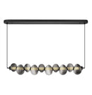 Ariel Integrated LED Island Light, Chrome with Ribbed Smoke Ombre Glassware - AC7802CH