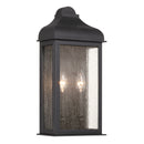 Madrid 2 Light Outdoor Wall Sconce, Black - AC8186BK