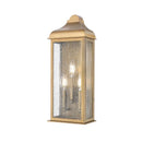 Madrid 3 Light Outdoor Wall Sconce, Weathered Brass - AC8187WB