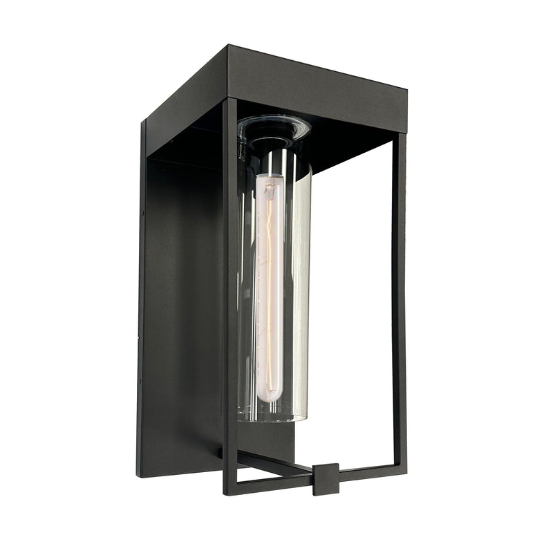 Gardenbrooke - 1-Light Outdoor Wall Light - 8" - Black