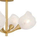 Adelyn Semi flush 4 lights gold leaf - ADEL1722GFL