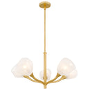 Adelyn Chandelier 5 lights gold leaf - ADEL5030GFL