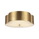 Adella 14-in Brushed Gold Socket Flush Mount - FM566314BG