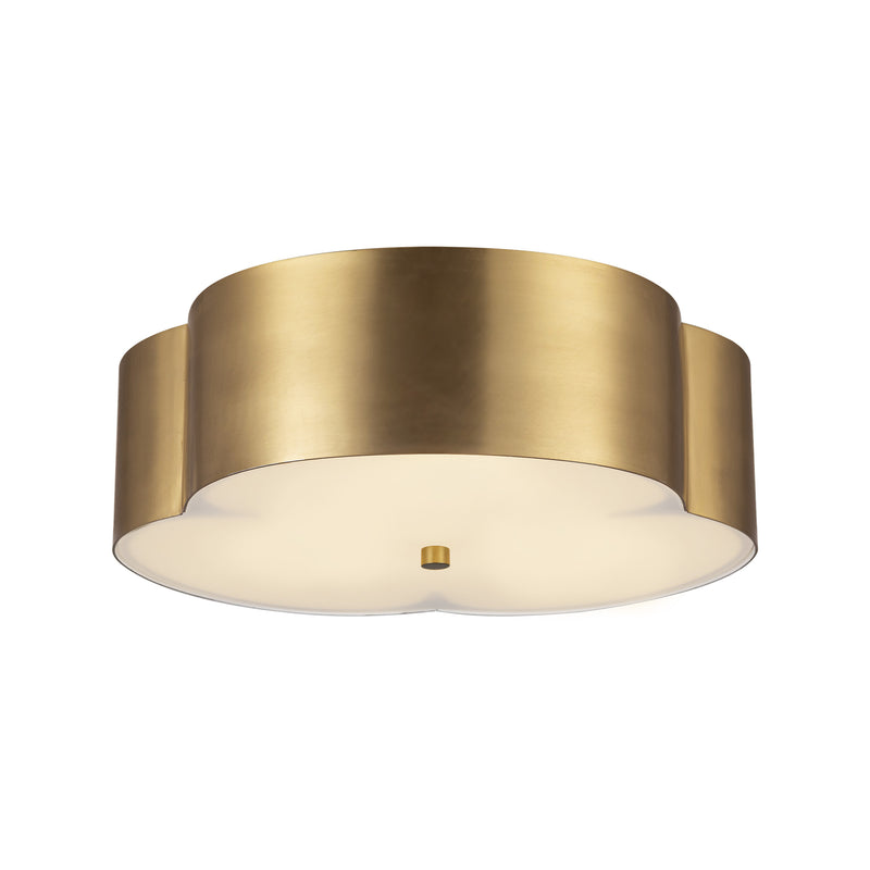 Adella 14-in Brushed Gold Socket Flush Mount - FM566314BG